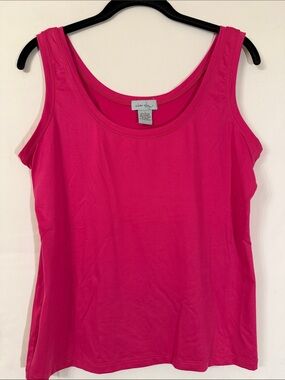 Clear Sky Fuchsia Scoop Neck Tank
